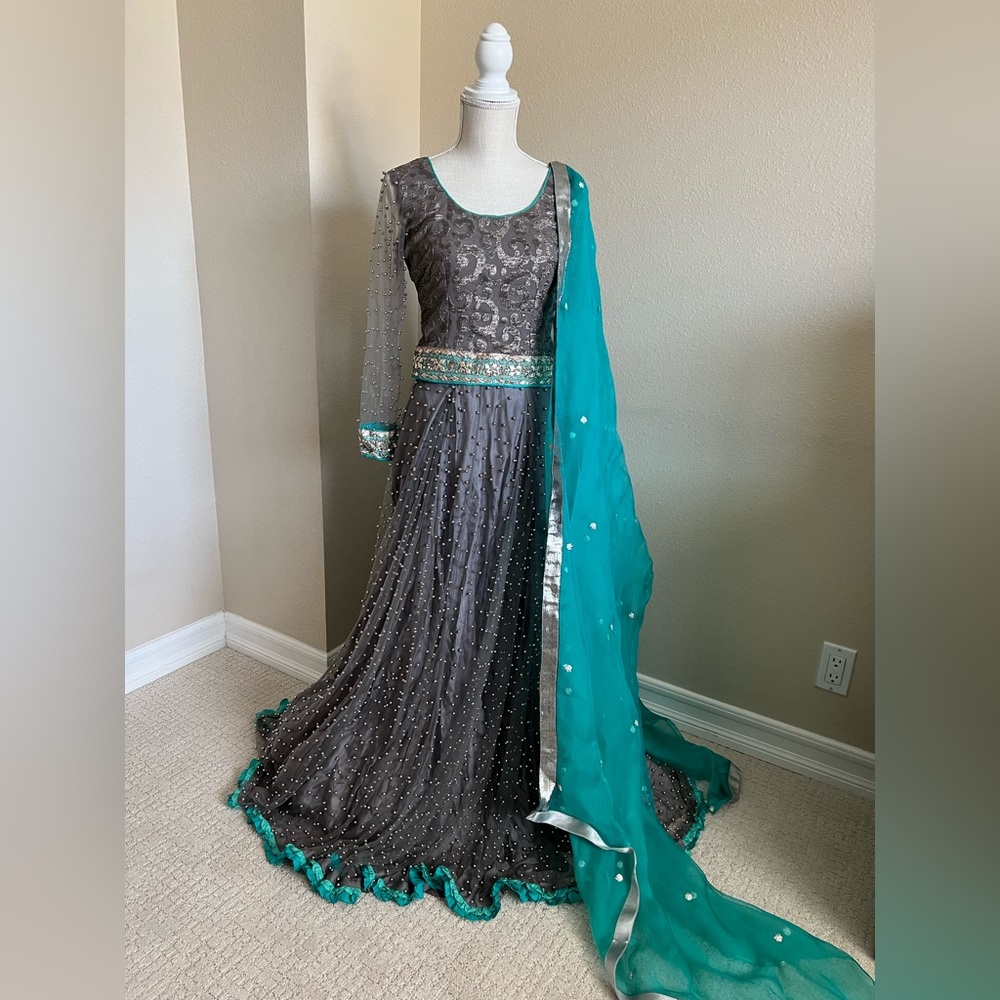 Designer Pakistani Lehnga Formal Skirt